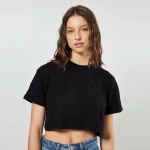 Blusa Champion Cropped C Logo Preto