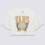 Blusa Vans First Team Relax Crop Bege