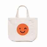 Bolsa Orange Tote Bag Smile Bege
