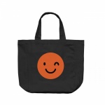 Bolsa Orange Tote Bag Smile Preto