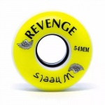 Roda Revenge 54mm Branco Amarelo