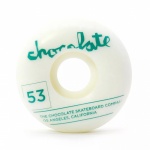 Roda Chocolate 53mm Team Stout Branco