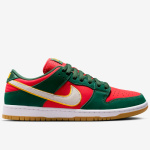 Tnis Nike Sb Dunk Low Premium Vermelho e Verde Seattle Super Sonics