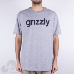 Camiseta Grizzly Lowercase Logo Cinza Claro